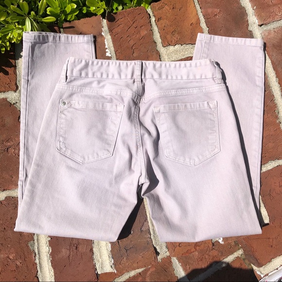 Ann Taylor Loft denim modern tan capri jeans 26/2 - Picture 4 of 6